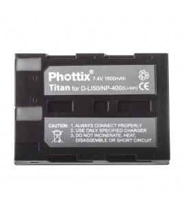 Phottix Li-on Rechargeable Battery NP-400D-L150