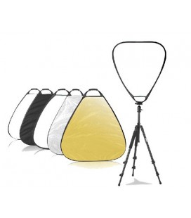 Phottix 5-in-1 Premium Triangle Reflector with Handles (80cm32)