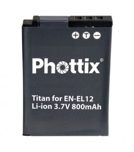 Phottix Li-on Rechargeable Battery EN-EL12 for Nikon