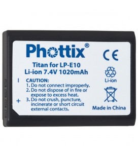 Phottix Li-on Rechargeable Battery LP-E10 for Canon