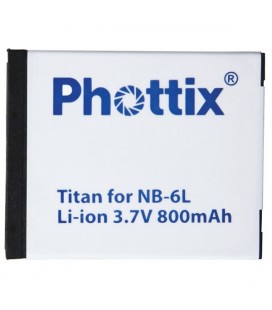 Phottix Li-on Rechargeable Battery NB-6L for Canon