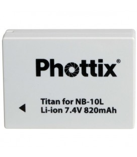 Phottix Li-on Rechargeable Battery NB-10L for Canon
