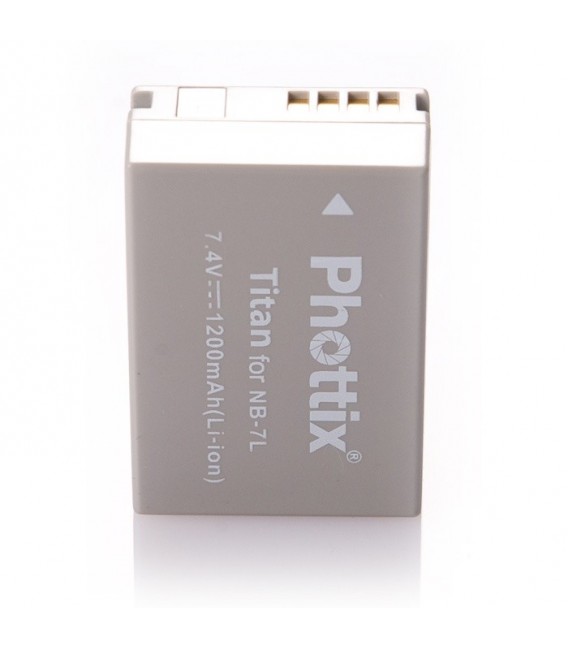 Phottix® TITAN Rechargeable battery NB-7L for Canon G10