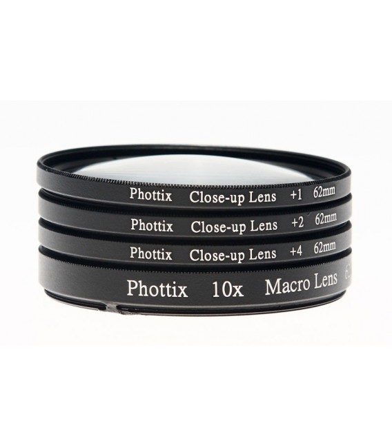 Phottix +1, +2, +4, 10X Macro Lens Filters (Close-Up Lens)