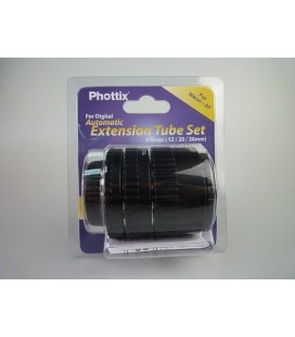 Phottix 3 Ring Auto-Focus AF Macro Extension Tube for Nikon