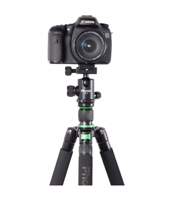 Phottix TA-255A 5 Section Aluminum Tripod with BH-S Ball Head