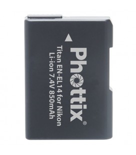Phottix Li-on Rechargeable Battery EN-EL14 for Nikon P7000/P7100/D3100/D3200/D5100