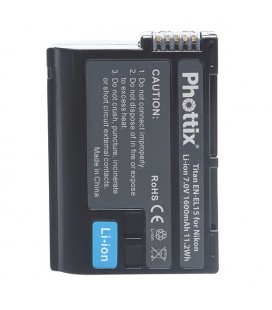 Phottix Li-on Rechargeable Battery EN-EL15 for Nikon Nikon D7000/V1/D800/D800E